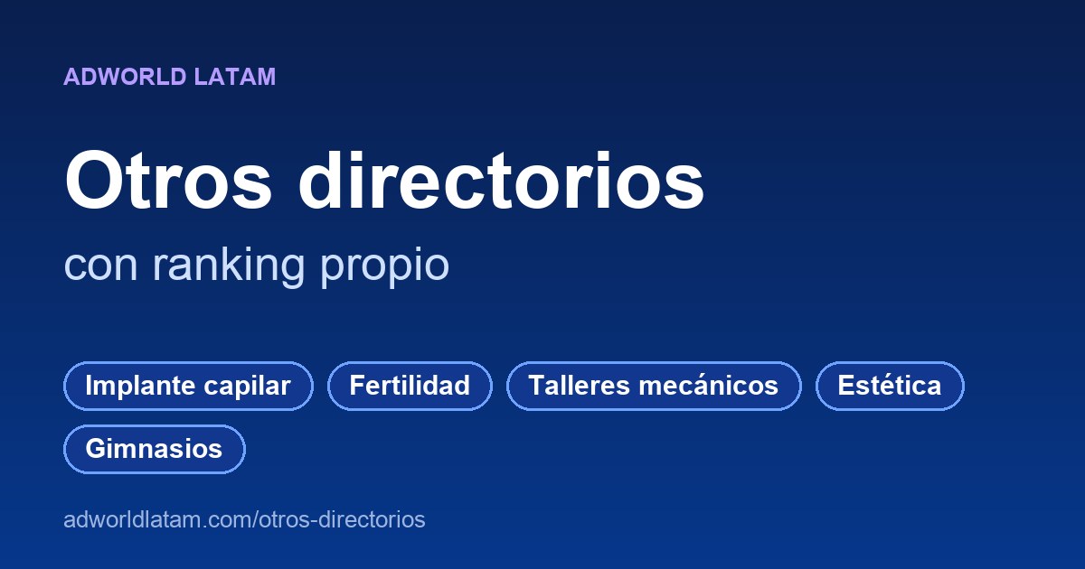 Otros directorios de AdWorld Latam